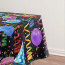 Search for confetti tablecloths Colorful
