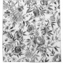 Search for black and white floral shower curtains Ornamental