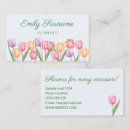 Search for tulips business cards Floral