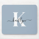 Search for monogram mousepads Dusty blue