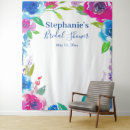 Search for backdrop bridal shower gifts Blue floral