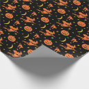 Search for vintage halloween wrapping paper Witch