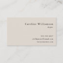Search for plain cream business cards Simple