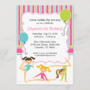 Search for gymnastics birthday invitations Girls