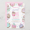 Search for cupcake 1st birthday invitations Sweet shoppe birthday