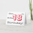 Search for 18th son birthday cards Black
