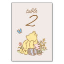 Search for disney table cards Pooh bear shower