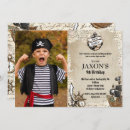 Search for treasure hunt birthday invitations Ahoy matey