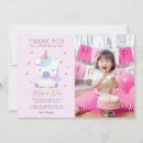 Search for unicorn thank you cards Pink and gold
