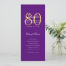 Search for 80th birthday thank you Purple