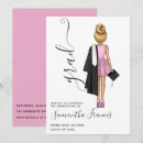 Search for pink and gold graduation invitations Elegant