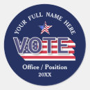 Search for election round stickers democrat