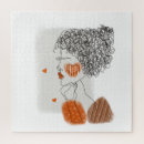 Search for womans face puzzles Fashion