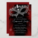 Search for red black quinceanera invitations Mask