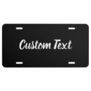 Search for black license plates Text