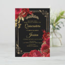 Search for red black and gold invitations Floral