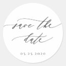Search for save the date labels Black and white