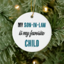 Search for son in law ornaments For her