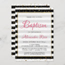 Search for white gold baptism invitations Black and white