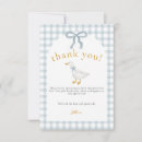 Search for blue gingham thank you cards Whimsical
