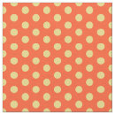 Search for yellow polka dots fabric Orange