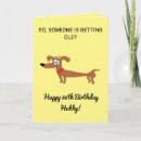 Search for funny car birthday cards Dog