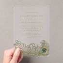 Search for peacock wedding invitations Vintage