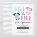 Search for team pink or blue invitations Baby
