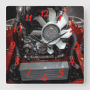 Search for auto racing clocks Red