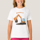 Search for excavator tshirts Backhoe