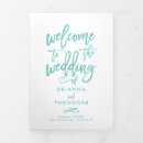 Search for trifold wedding programs Typography