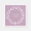 Search for mauve napkins Feminine
