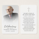 Search for memorial keepsake cards Photo funeral prayer