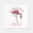 Search for 50th birthday napkins Flamingo