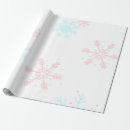 Search for pink snowflake wrapping paper Whimsical