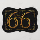 Search for 66th birthday invitations Gold