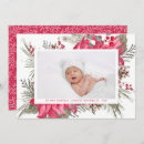 Search for babys first christmas cards Holly berries