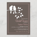 Search for love birds bridal shower invitations Pink