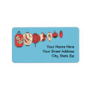 Search for crane return address labels Red