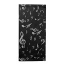 Search for musical notes napkins Gray