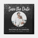 Search for save the date magnets Black and white
