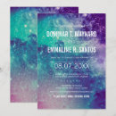 Search for universe wedding invitations Blue