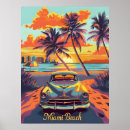Search for vintage miami posters Ocean drive