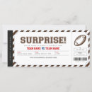 Search for football game invitations Sports ticket