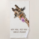 Search for funny beach towels Giraffe