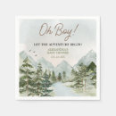 Search for the adventure begins napkins Woodland baby shower