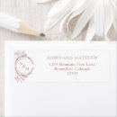 Search for rose return address labels Pink