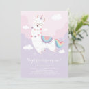 Search for llama 1st birthday invitations Pastel