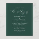 Search for green and black wedding invitations Classic
