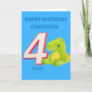 Search for dinosaur 4th birthday cards Cute
